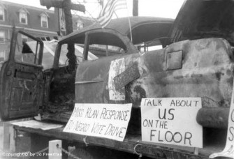 Bombed out cars by Jo Freeman | Zinn Education Project