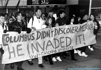 columbus_protest_uw-madison