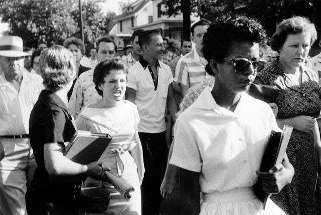Woman screaming at Elizabeth Ann Eckford | Zinn Education Project