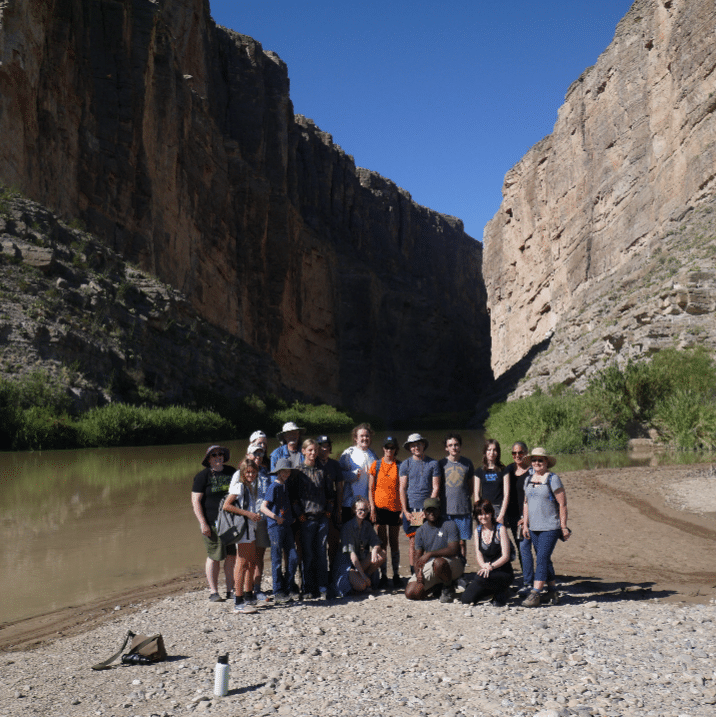 Students camping at a national park during a school trip