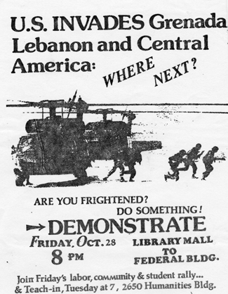 Grenada protest flyer | Zinn Education Project